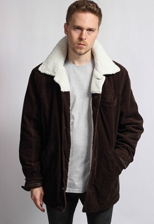 VINTAGE CORDUROY SHERPA JACKET