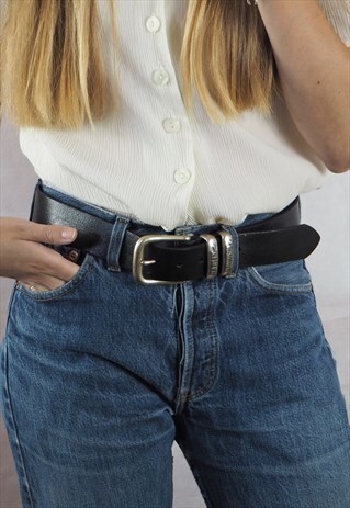 VINTAGE SILVER HARLEY-DAVIDSON BELT