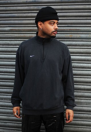 VINTAGE NIKE ZIP NECK SWEATSHIRT