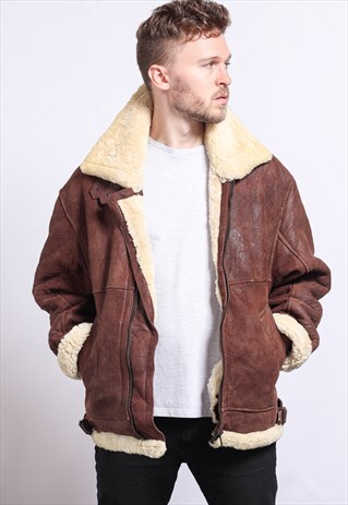 VINTAGE LEATHER AVIATOR JACKET