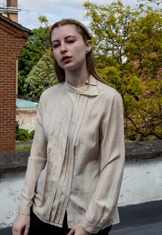 PLEATED FRONT SHIRT