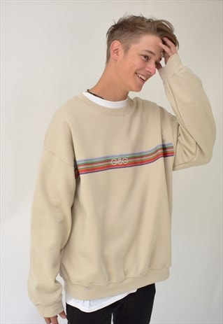 G&G UNISEX SAND VINTAGE RIBBON SWEAT