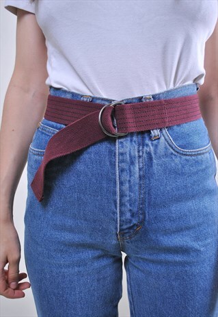 VINTAGE WOMAN MINIMALIST COTTON UTILITY BELT