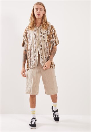 VINTAGE PATTERNED FESTIVAL SHORT SLEEVE SHIRT