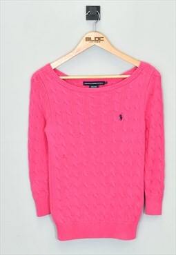 Vintage Women's Ralph Lauren Sweater Pink XXXSmall