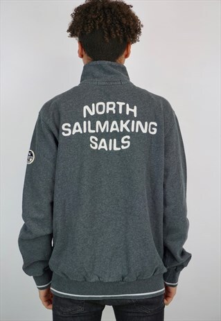 VINTAGE 90'S NORTH SAILS 1/4 ZIP SWEATSHIRT
