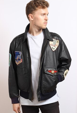 VINTAGE LEATHER FLYING JACKET