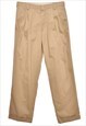 Vintage Dockers Beige Pleated Trousers - W32