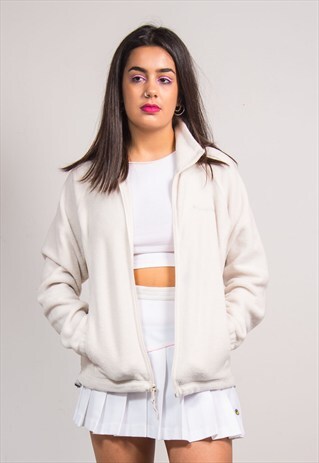 90'S VINTAGE CREAM COLUMBIA FLEECE JACKET
