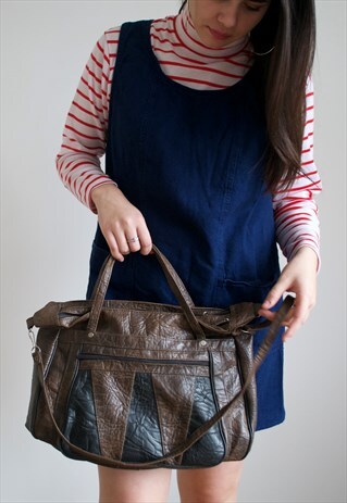 VINTAGE 80'S LEATHER HANDBAG