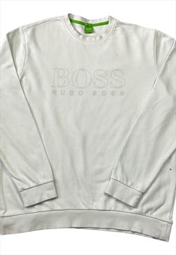 Hugo Boss Vintage Men's White Sweatshirt