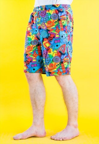 VINTAGE 80'S SWIMMING BEACH SHORTS