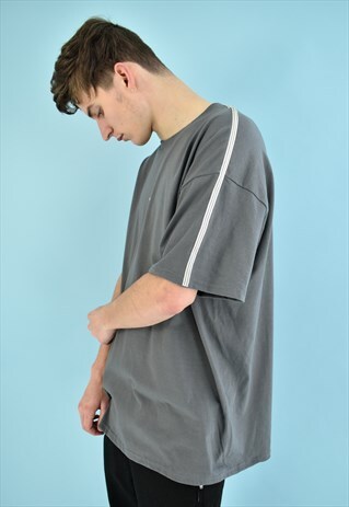 G&G UNISEX CHARCOAL THIN RIBBON S/S TEE