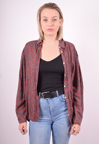 CARHARTT WOMENS VINTAGE SHIRT LARGE MULTI 90'S