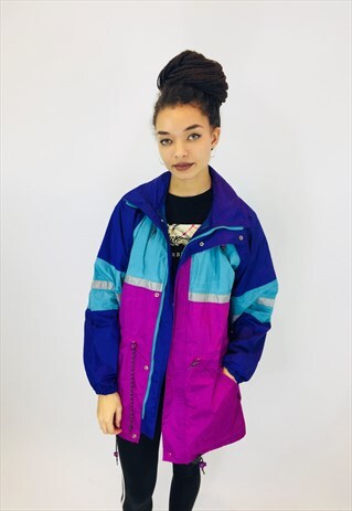 VINTAGE FESTIVAL 80S RAVE WATERPROOF COAT
