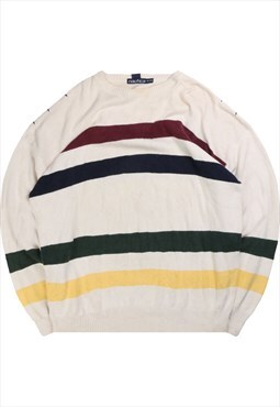 Vintage  Nautica Jumper / Sweater Crewneck Knitted Beige