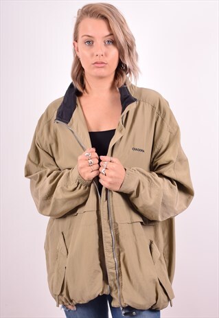 DIADORA WOMENS VINTAGE JACKET XXL KHAKI 90S