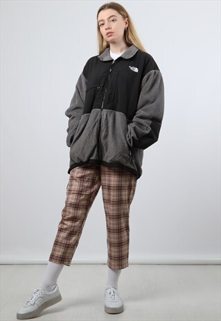 VINTAGE THE NORTH FACE LARGE GREY ZIPPED FLEECE