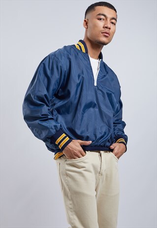 VINTAGE 1/4 ZIP SPORTS PULLOVER TOP