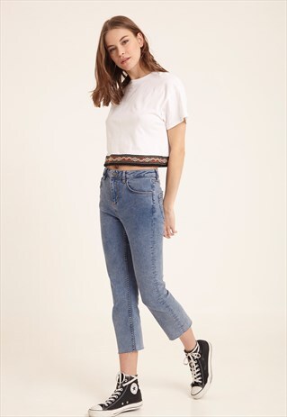 T-SHIRT WITH AZTEC EMBROIDERY
