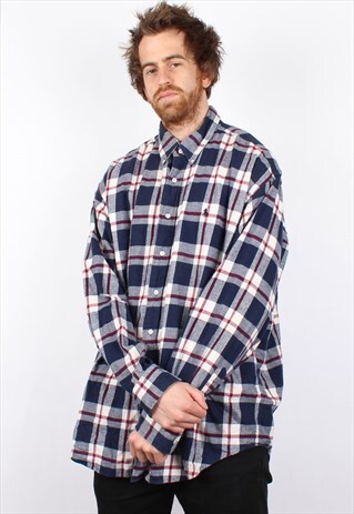VINTAGE RALPH LAUREN CHECK BUTTON DOWN SHIRT