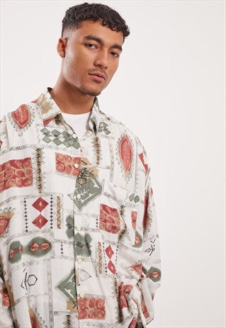 VINTAGE PATTERNED FESTIVAL LONG SLEEVE SHIRT