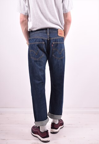 LEVI'S 501 MENS VINTAGE JEANS W34 L30 BLUE 90'S