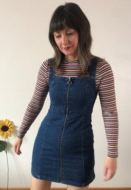 Vintage 90s Body-con Blue Denim Dress