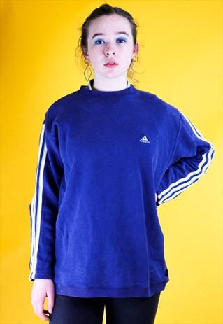 DISTRESSED 90'S SWEATSHIRT STRIPED SLEEVES