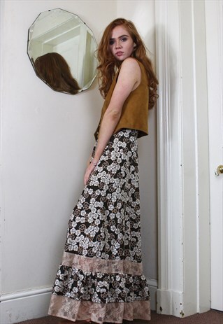 FLOWER MAXI SKIRT