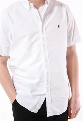 90S VINTAGE RALPH LAUREN COTTON OLDSCHOOL SHIRT 13983