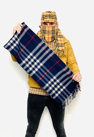 burberry big check scarf