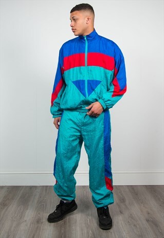 FULL SHELL SUIT VINTAGE TRACKSUIT TOP AND BOTTOMS