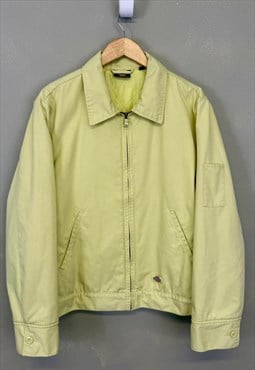 Vintage Dickies Bomber Jacket Lime / Yellow Medium