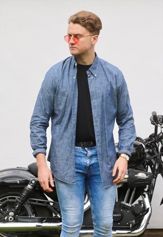 RALPH LAUREN USA DARKWASH DENIM SHIRT