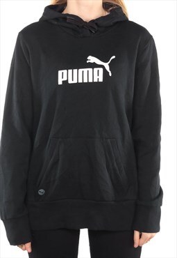 Vintage Puma - Black Spellout Hoodie - XXLarge