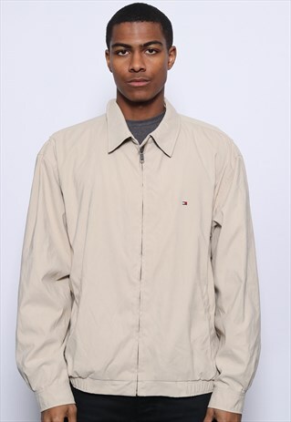 VINTAGE TOMMY HILFIGER HARRINGTON JACKET BEIGE