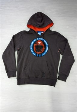 00's Adidas Hoodie Grey Orange Star Wars