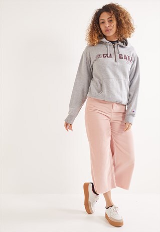 VINTAGE CHAMPION COLGATE 1/4 ZIP HOODIE GREY
