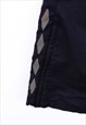 VINTAGE UMBRO JOGGERS BLACK WITH PATTERN LOGO STRIP 90S