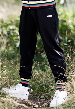 BETHNAL TRACKSUIT BOTTOMS - BLACK