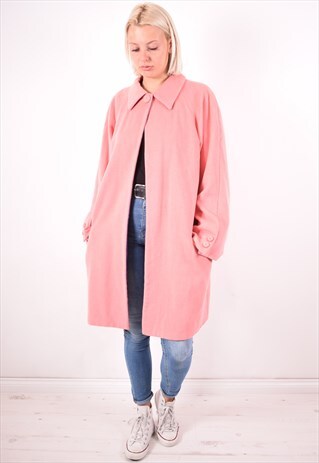 GIANNI VERSACE WOMENS VINTAGE COAT LARGE PINK 90S
