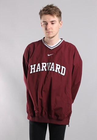 VINTAGE NIKE HARVARD WINDBREAKER SWEATSHIRT