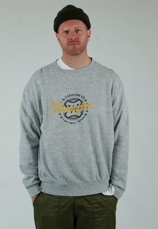90S WRANGLER SPELL OUT LOGO SWEATSHIRT