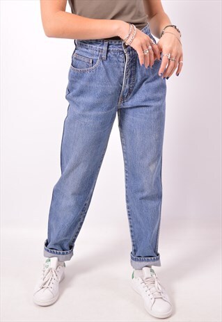 VINTAGE MOSCHINO HIGH WAIST JEANS SLIM BLUE