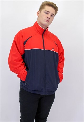 VINTAGE ADIDAS JACKET IN BLUE AND RED