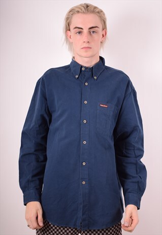 MARLBORO CLASSICS MENS VINTAGE SHIRT LARGE BLUE 90S
