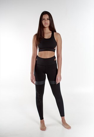 HIGH WAISTED MIDNIGHT SLICE LEGGING