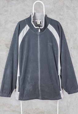 Vintage Cotton Traders Grey Fleece Jacket XXL