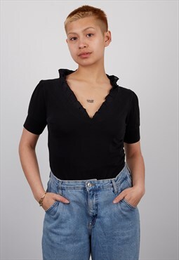 Vintage Love Moschino Short Sleeve T-Shirt in Black